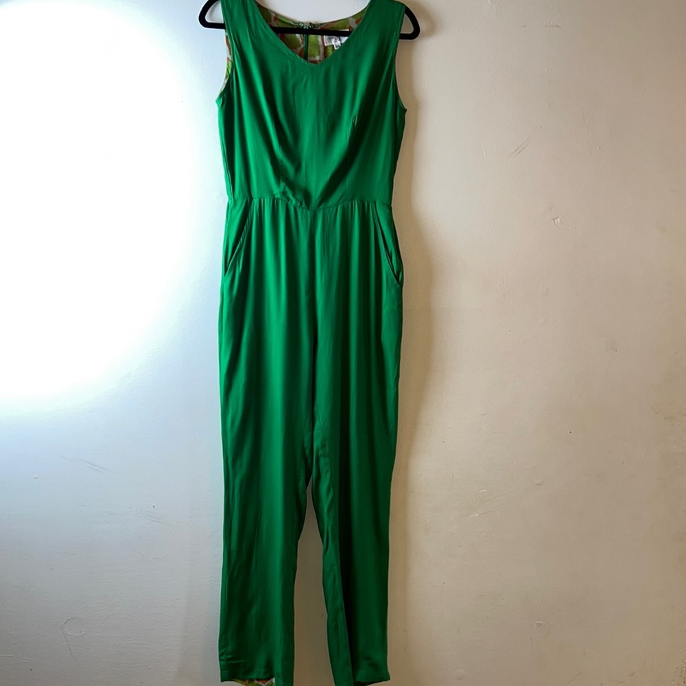 Sassy Jones Kelly Green Jumpsuit